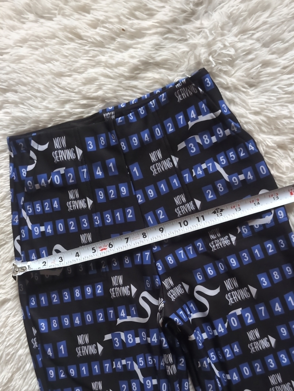 Blackmilk Beetlejuice Now Serving Ticket Number High Waist Straight Leg Pant XS - Picture 12 of 14